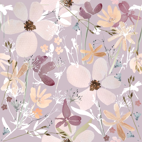 Purple Daisyberry Floral