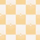 Ivory and yellow starburst checkerboard