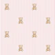 Blush Pink Nursery Teddy Bears Small Stripes