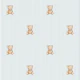 Light blue teddy bears small stripes