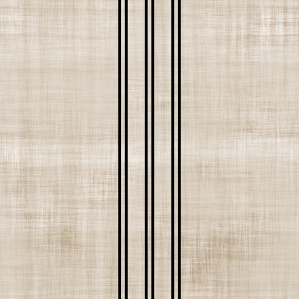 Black Stripe Beige Linen Look Texture