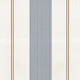 Blue and Golden Brown Stripes Linen