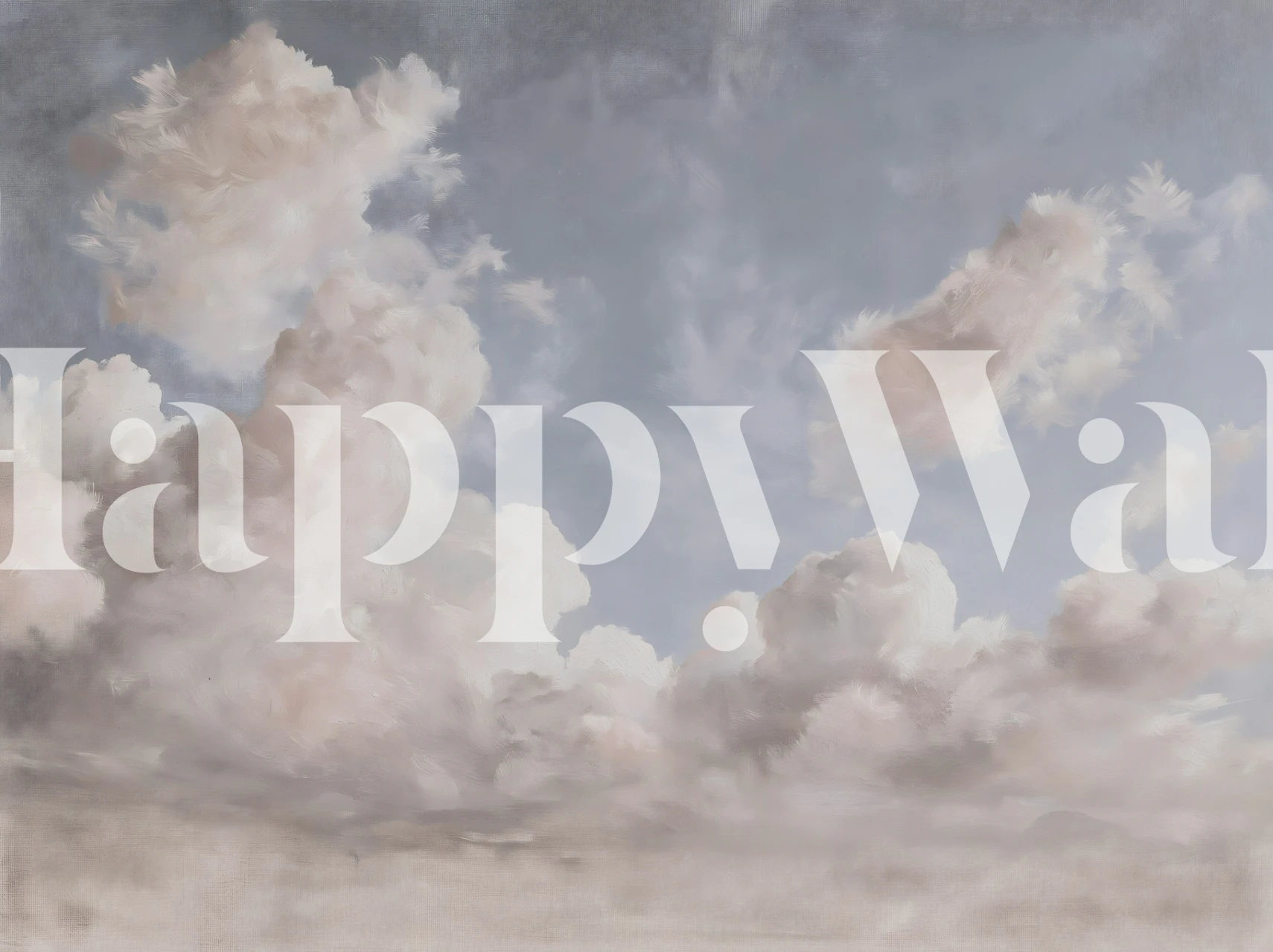 Powder blue soft cloudscape tapetas