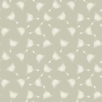 Sage Green Dandelion Seed Sprigs tapet