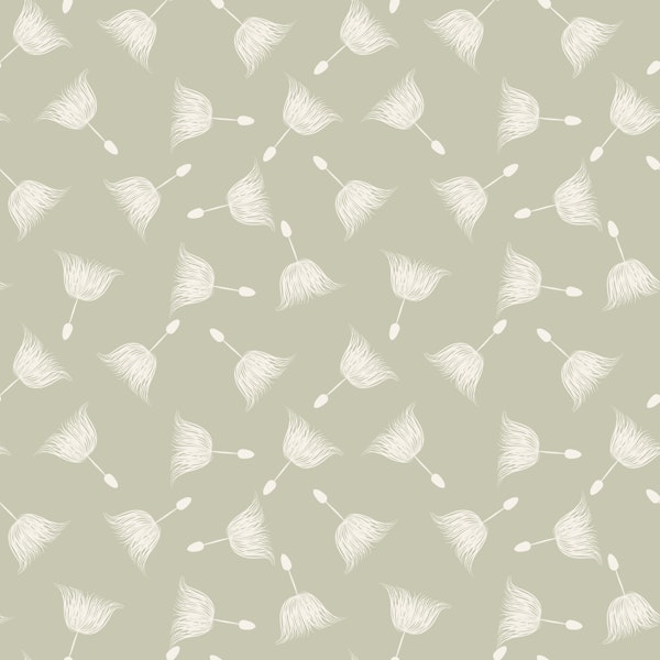 Sage Green Dandelion Seed Sprigs