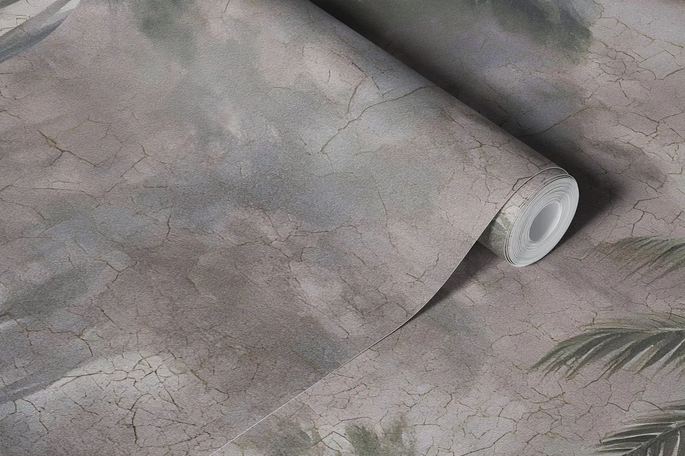 Stone Gray Tropical Forest Landscape wallpaper roll