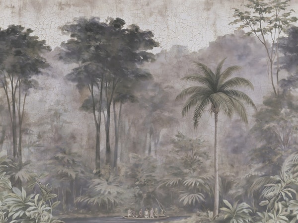 Stone Gray Tropical Forest Landscape