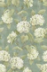 Vintage Hydrangea Floral - Green Gray