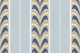 Powder blue cabana stripes with leaves