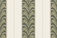 Olive green palm frond stripes tapet