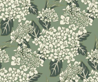 Hydrangea Sanctuary- Sage Cream White tapeet