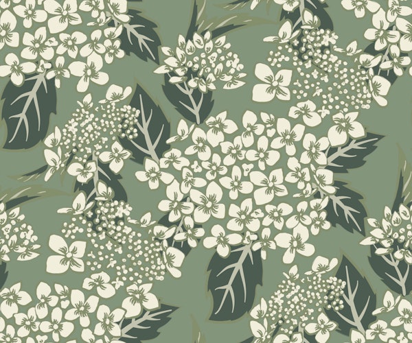 Hydrangea Sanctuary- Sage Cream White- Small