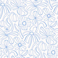 Funky Floral - Blue wallpaper