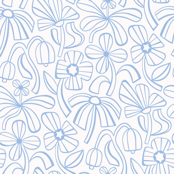 Funky Floral - Blue