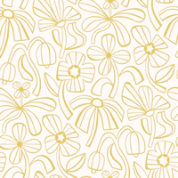 Funky Floral - yellow wallpaper