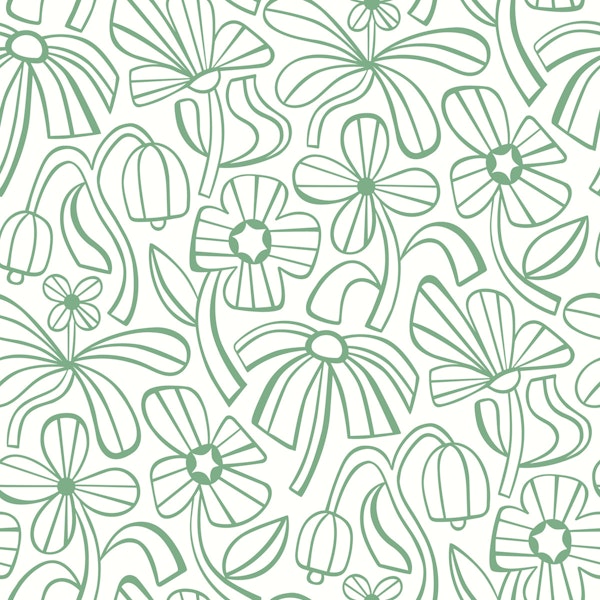 Funky Floral - Green