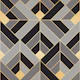 Art Deco Tiles in Graphic Charcoal