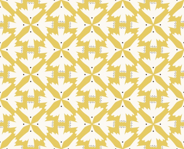 Birds in Flight - Yellow
