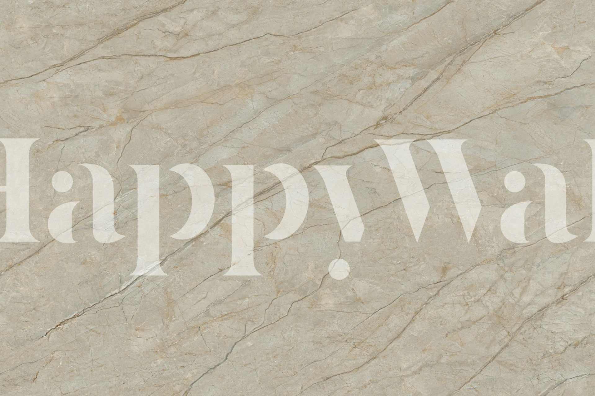 Warm Beige Veined Marble tapeet