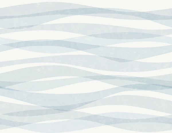 layered waves - faded blue