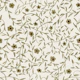 Hand drawn Olive Green Floral Vine