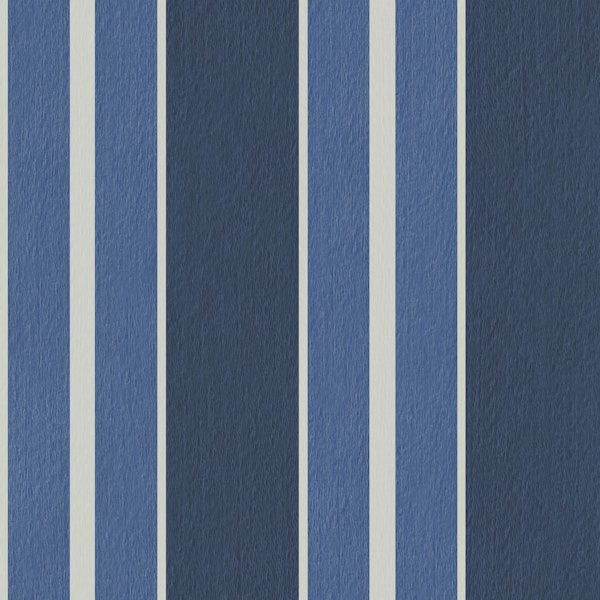 Sintra Wool Stripe in Lighthouse Blue