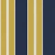 Sintra Wool Stripe in Navy Gold