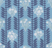 Dusty blue bell flowers and foliage tapetas