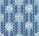 Dusty blue bell flowers and foliage