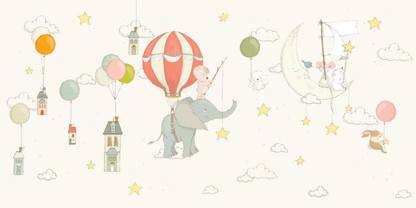 Ivory Elephant and Balloon Nursery