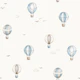Blue hot air balloons Large in Off White