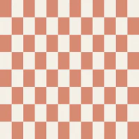 Terracotta Ivory Gingham Check Grid tapeta