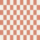 Terracotta Ivory Gingham Check Grid