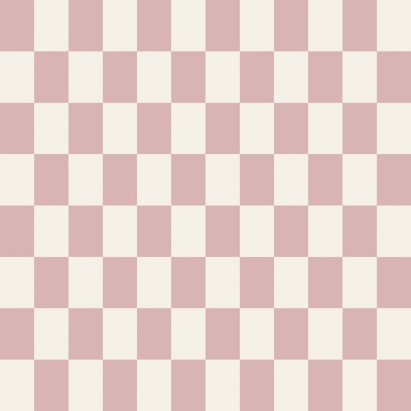 Ivory and Blush Large Checks