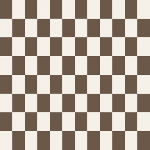 Ivory Chocolate Checkered Tile Grid