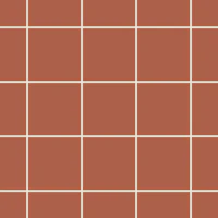 Minimal Squares Tile - Terracotta and Cream behang
