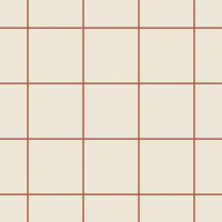 Minimal Squares Tile - Cream and Terracotta behang