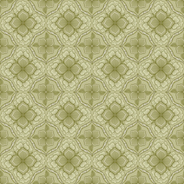 Olive green Hydrangea tiles
