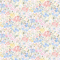 Soft Pastel Wildflowers Meadow Blush wallpaper