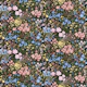 Soft Pastel Wildflowers Meadow Blush Dark