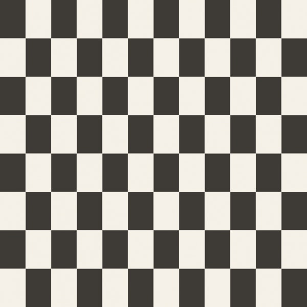 Charcoal Ivory Large Checkered Tiles