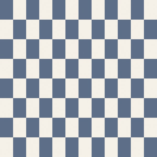 Ivory Slate Blue Gingham Squares