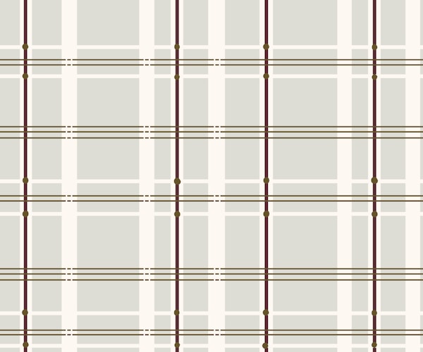 Ivory taupe windowpane check lines