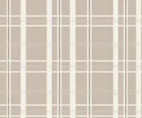 Taupe and ivory windowpane plaid tapeta