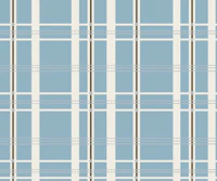 Dusty blue ivory checkered stripes tapeta