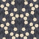 Charcoal gray leaf vines with ivory flowers