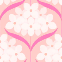 sweet hydrangea repeat peach and pink tapete