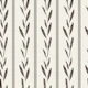 Brown Leaves with Pinstripes on Ivory