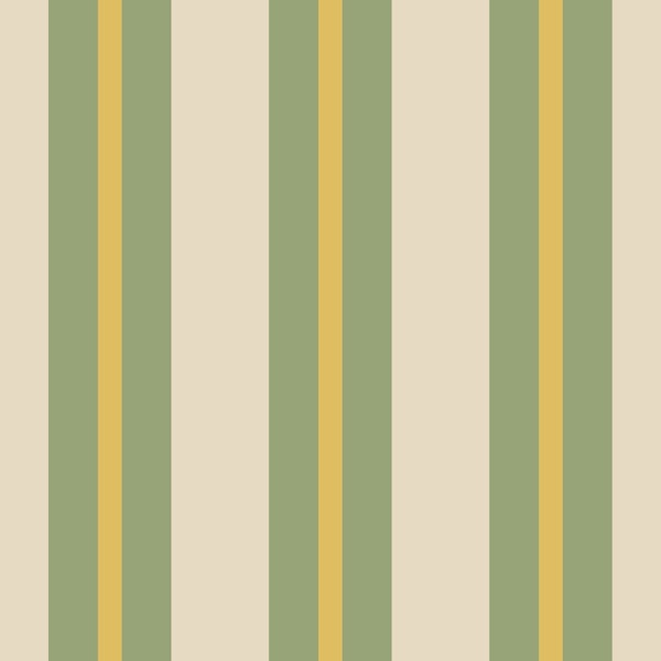 Retro Stripes Vertical Moss Mustard Beige
