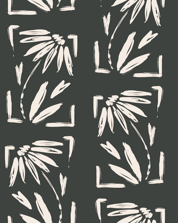 Charcoal Gray Wildflower Petals